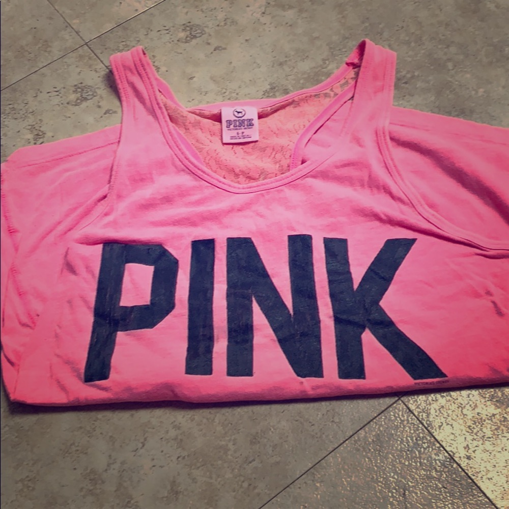 VS pink Racerback tank!!